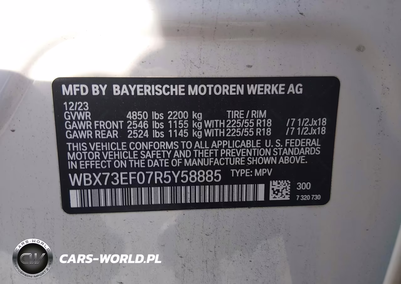 2024 BMW X1 xDrive28I VIN:WBX73EF07R5Y58885 - 9