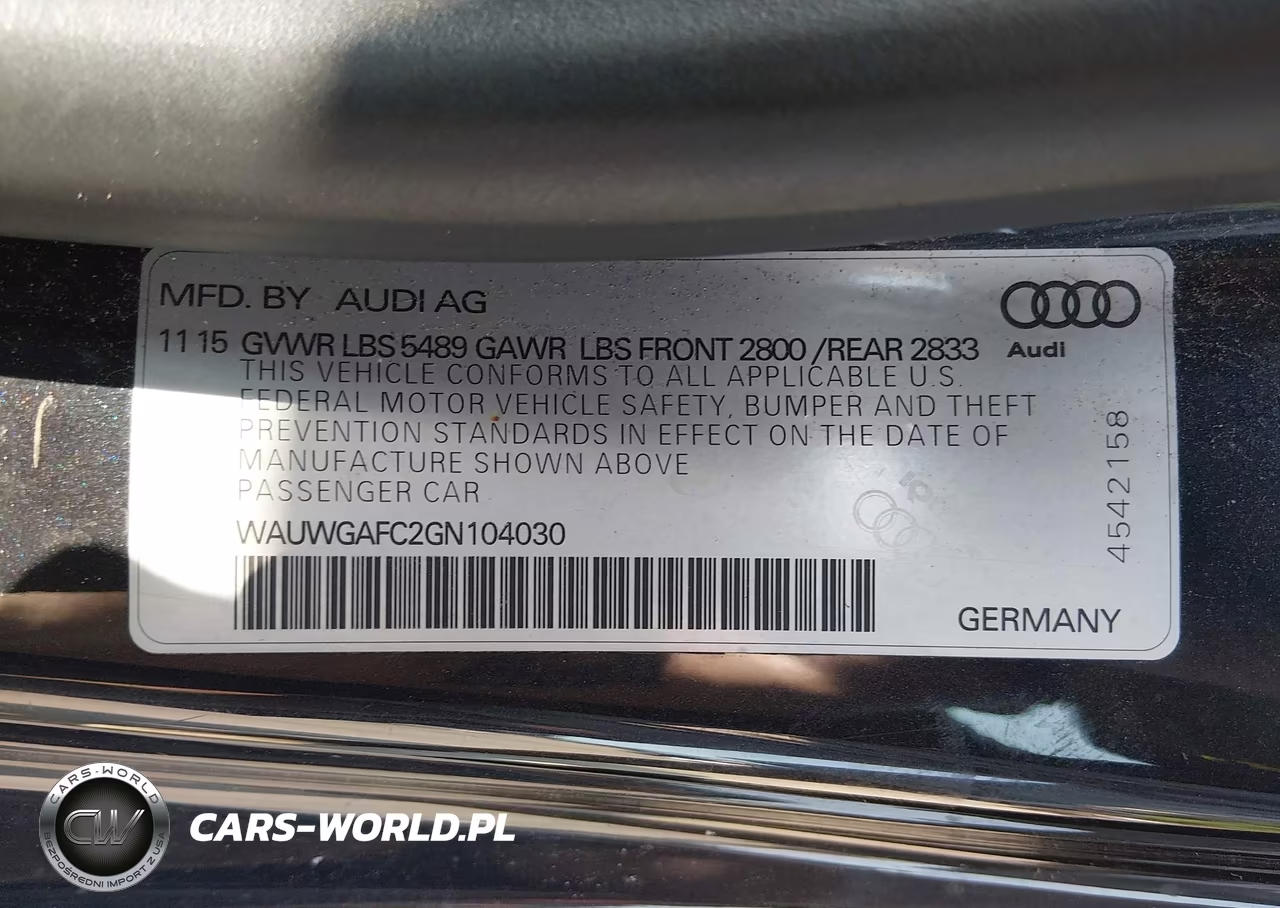 2016 Audi A7 3.0T Premium Plus VIN:WAUWGAFC2GN104030 - 9