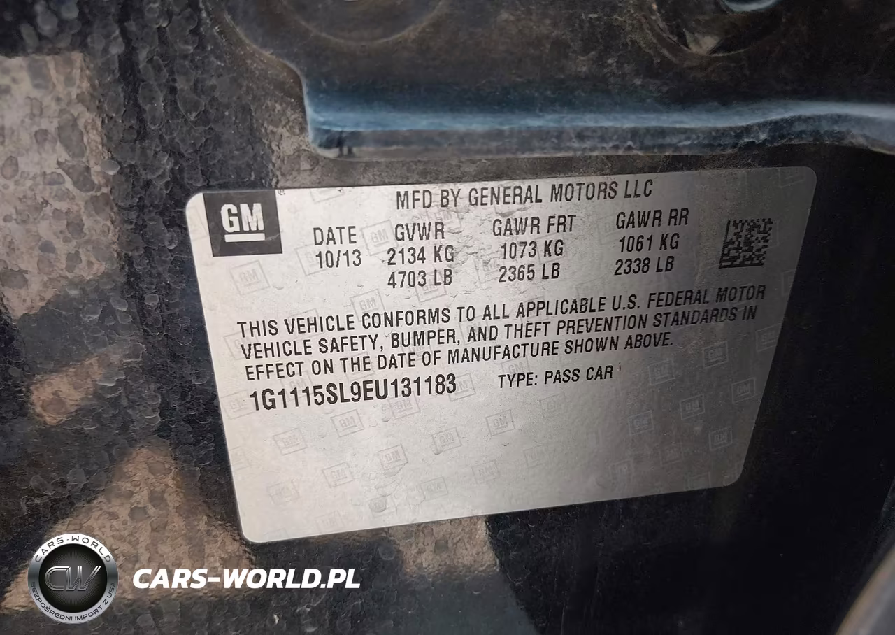 2014 Chevrolet Impala 1Lt VIN:1G1115SL9EU131183 - 9