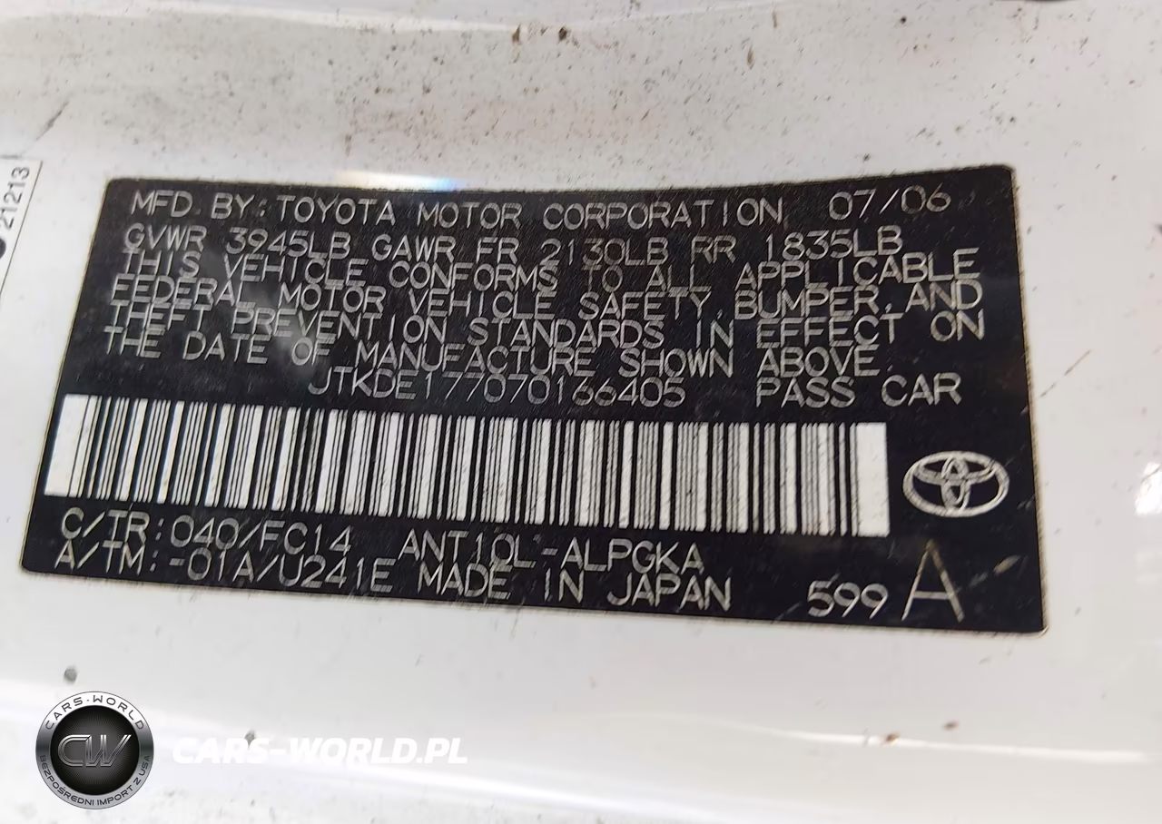 2007 Scion Tc VIN:JTKDE177070166405 - 9