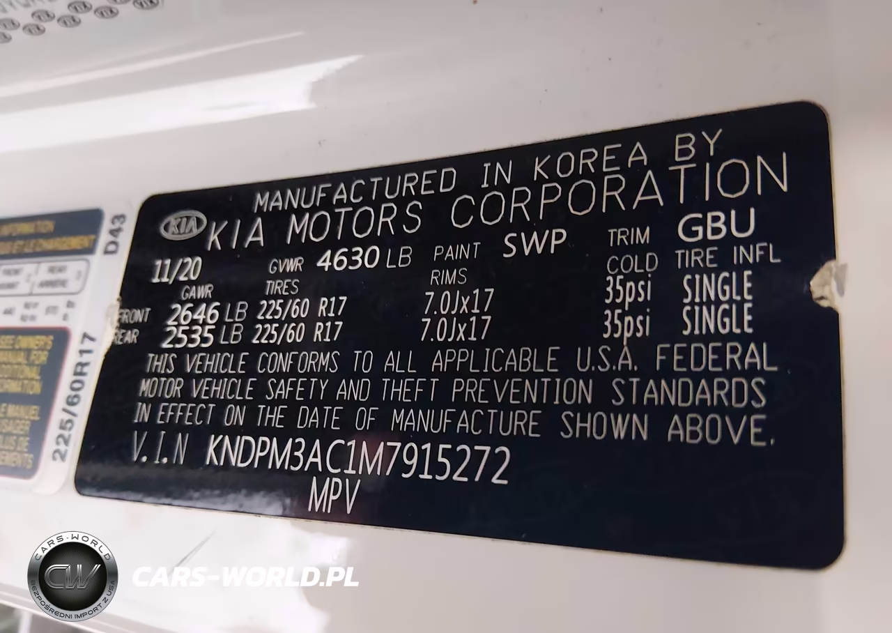 2021 Kia Sportage Lx VIN:KNDPM3AC1M7915272 - 9