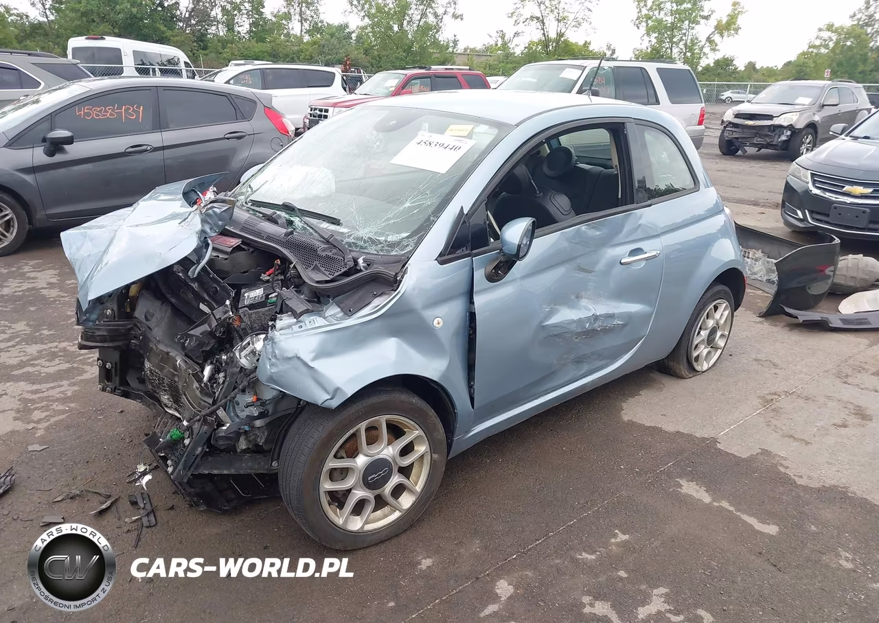 2015 Fiat 500 Pop VIN:3C3CFFAR0FT570351 - 2