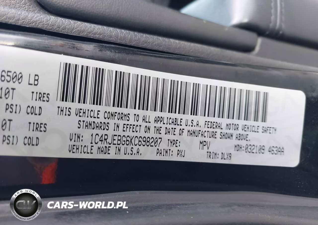 2019 Jeep Grand Cherokee Limited 4X2 VIN:1C4RJEBG6KC698207 - 9