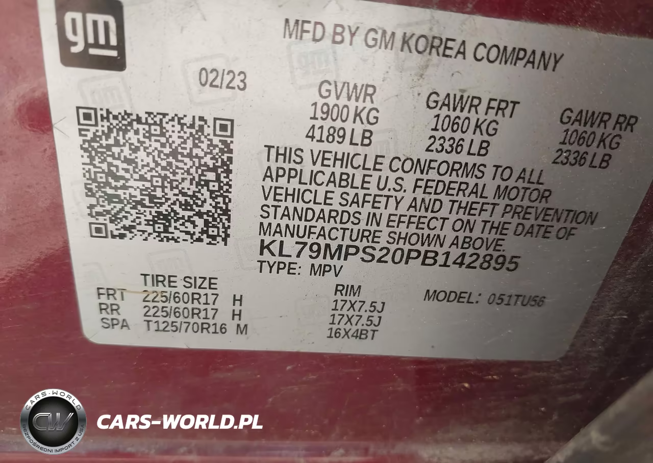 2023 Chevrolet Trailblazer Fwd Lt VIN:KL79MPS20PB142895 - 9