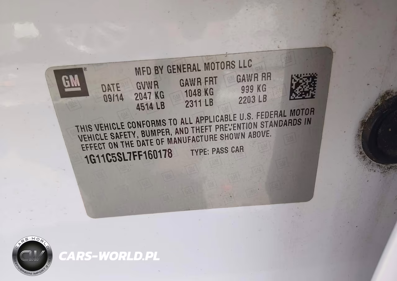2015 Chevrolet Malibu 1Lt VIN:1G11C5SL7FF160178 - 9