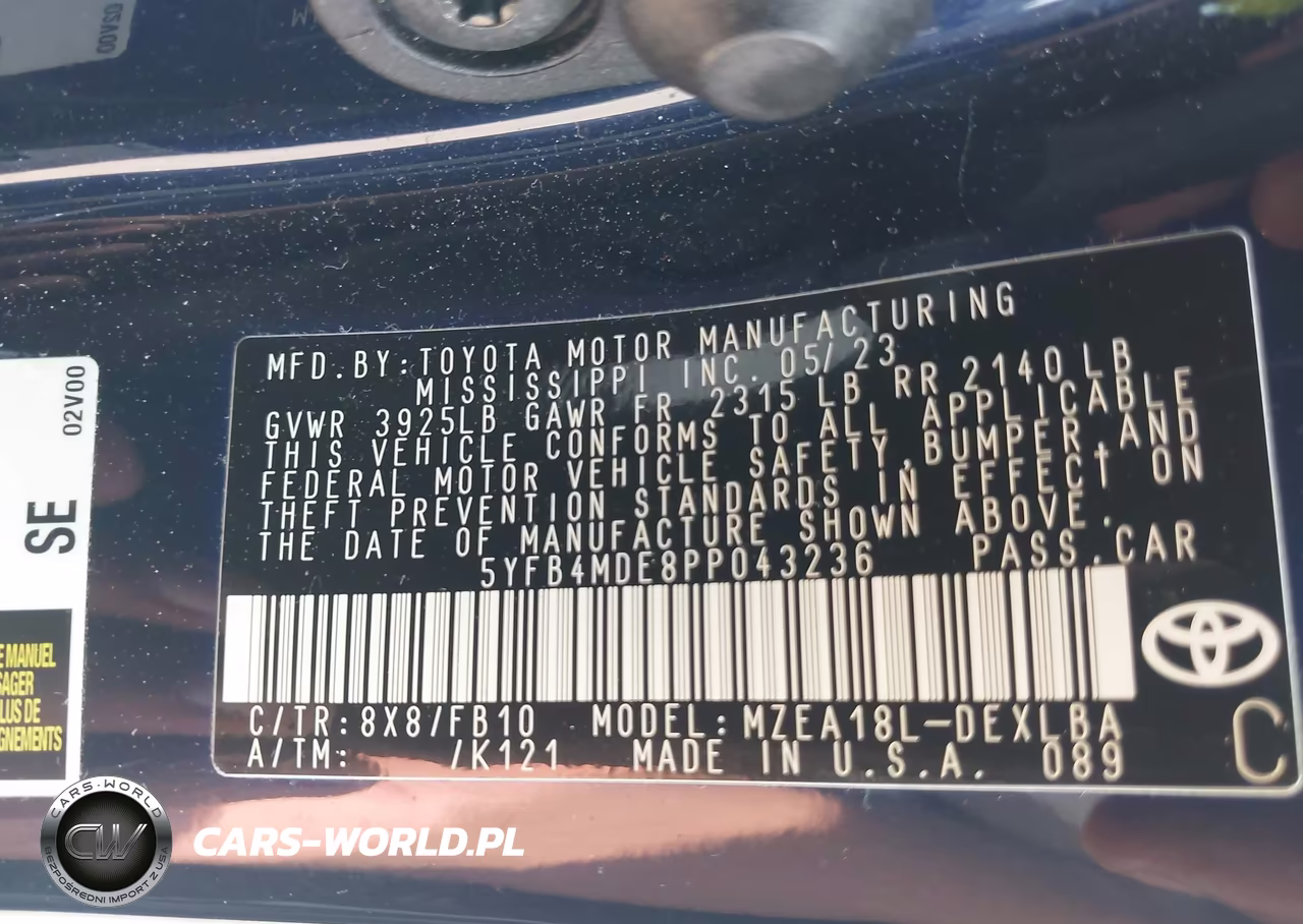 2023 Toyota Corolla Le VIN:5YFB4MDE8PP043236 - 9