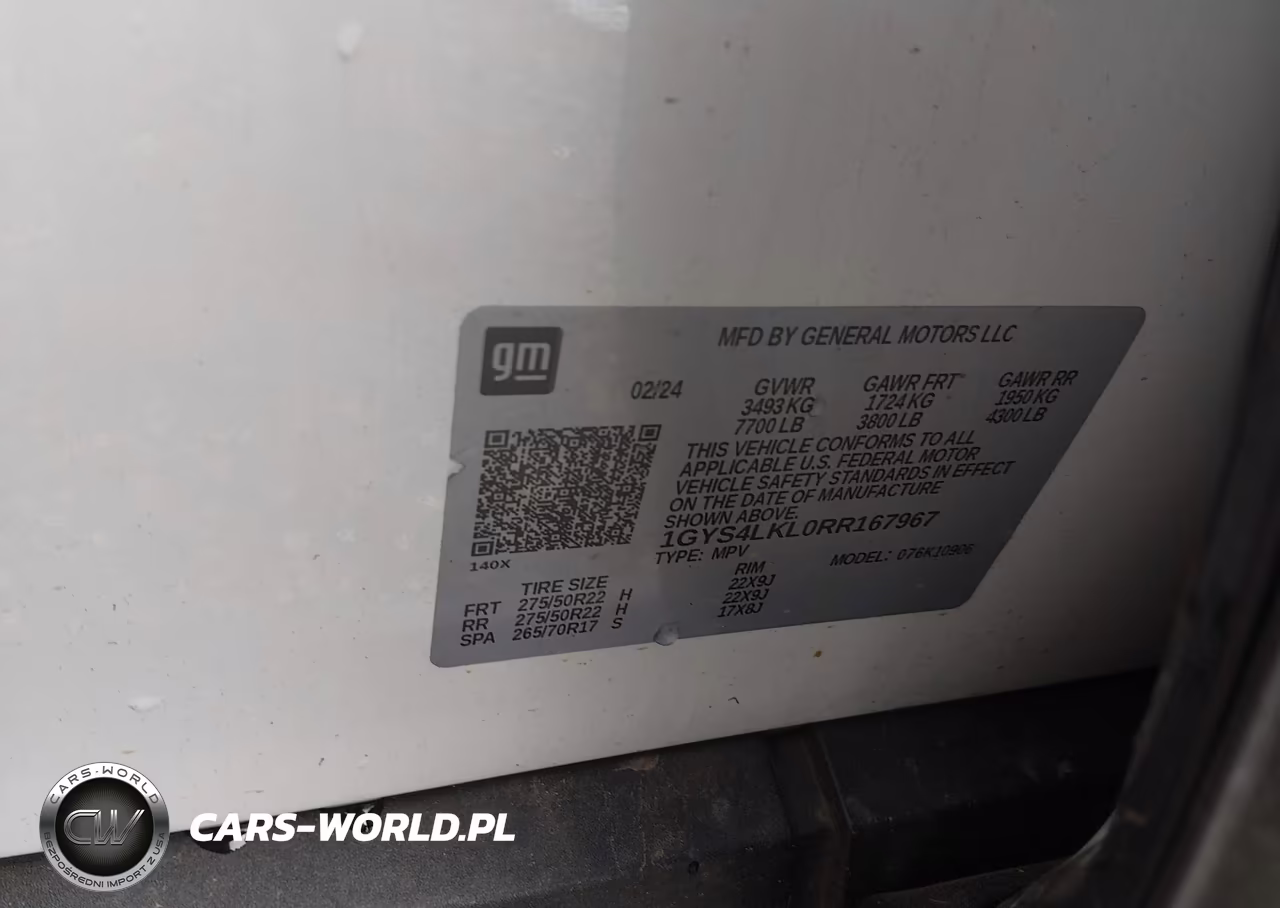 2024 Cadillac Escalade Esv 4Wd Premium Luxury VIN:1GYS4LKL0RR167967 - 9