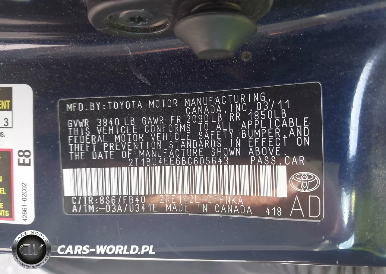 2011 Toyota Corolla Le VIN:2T1BU4EE6BC605643 - 9