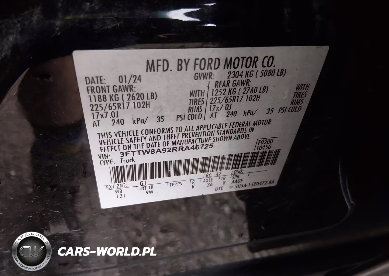 2024 Ford Maverick Xl VIN:3FTTW8A92RRA46725 - 9