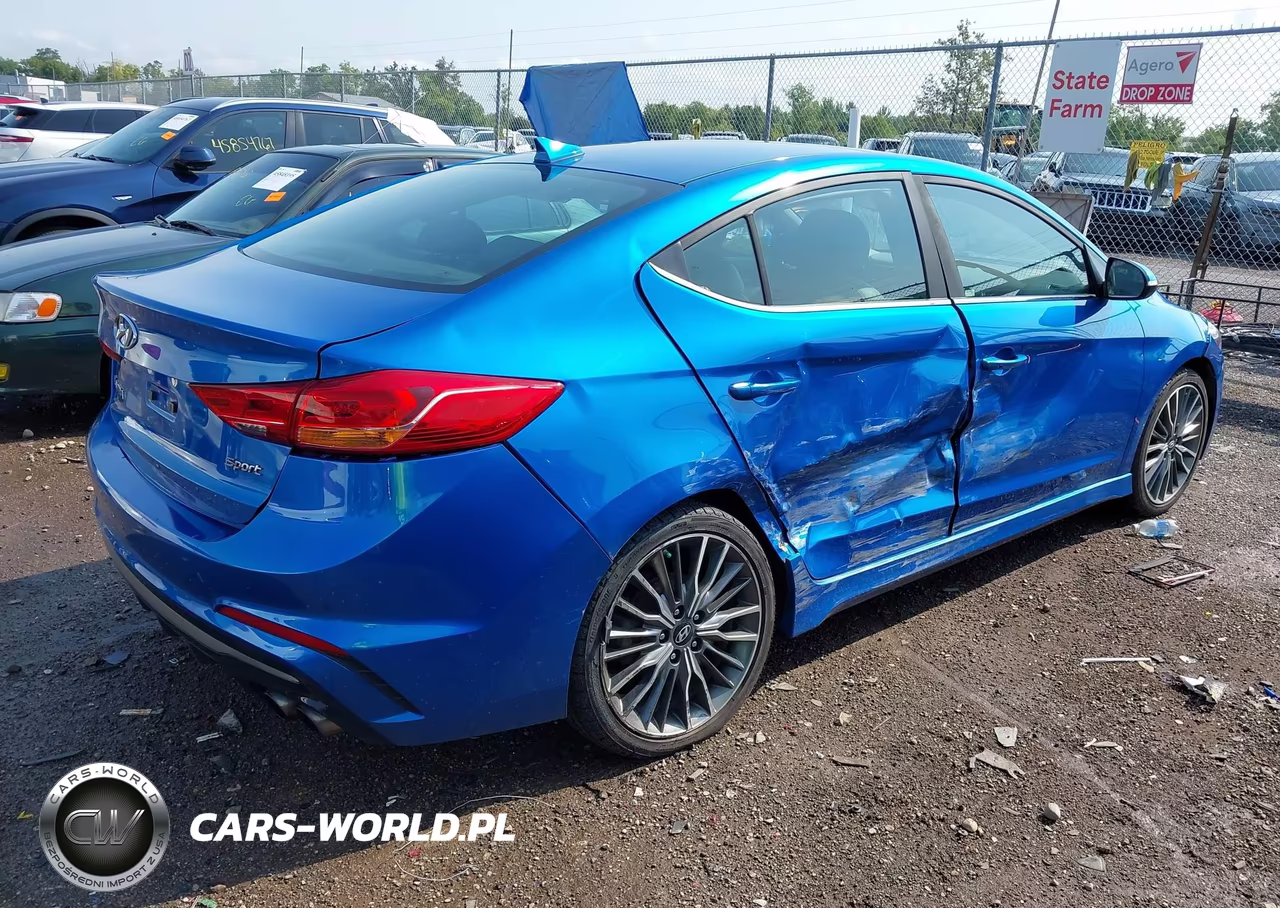 2017 Hyundai Elantra Sport VIN:KMHD04LB0HU336771 - 4