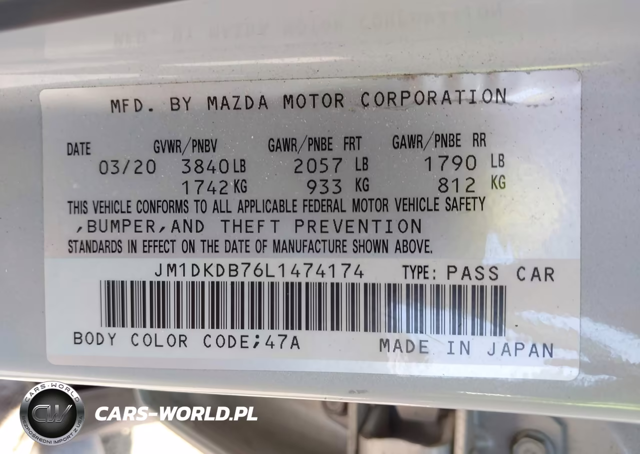 2020 Mazda Cx-3 Sport VIN:JM1DKDB76L1474174 - 9