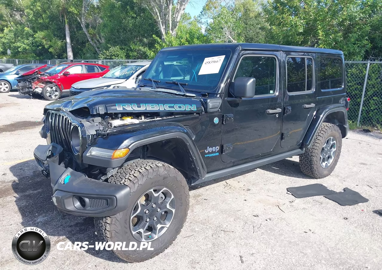 2022 Jeep Wrangler 4Xe Unlimited Rubicon 4X4 VIN:1C4JJXR68NW227877 - 2
