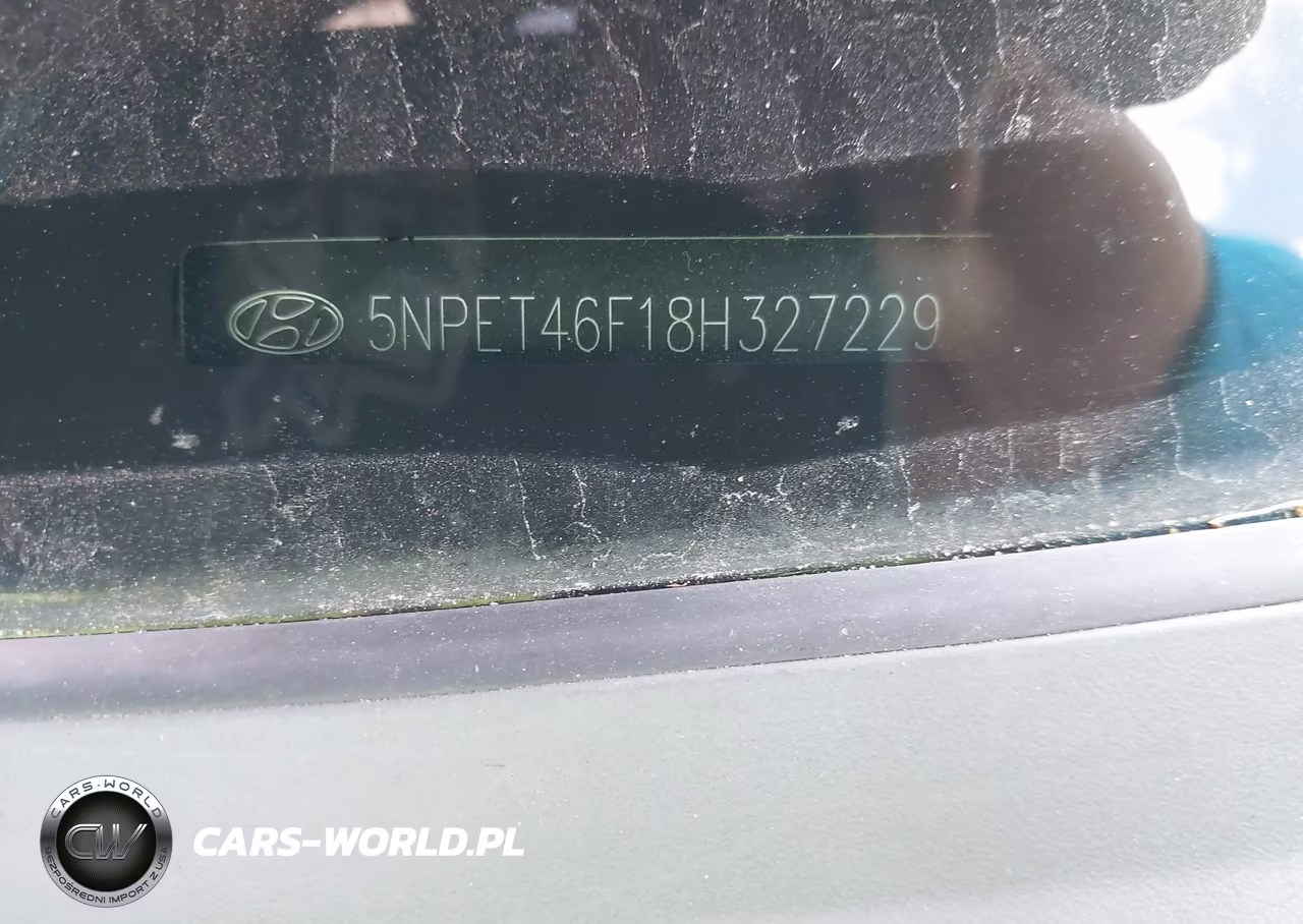 2008 Hyundai Sonata Gls V6 VIN:5NPET46F18H327229 - 9