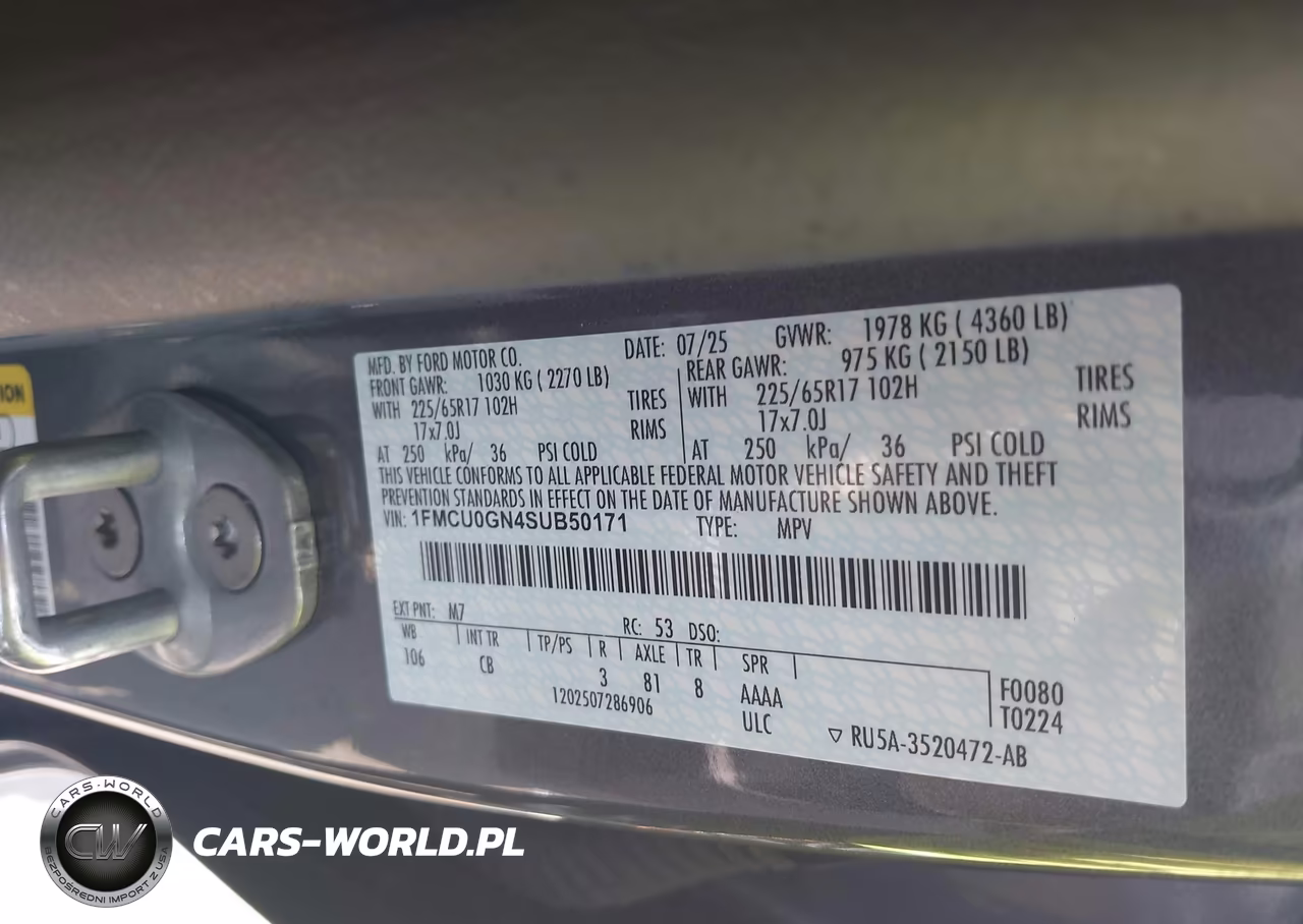 2025 Ford Escape Active VIN:1FMCU0GN4SUB50171 - 9