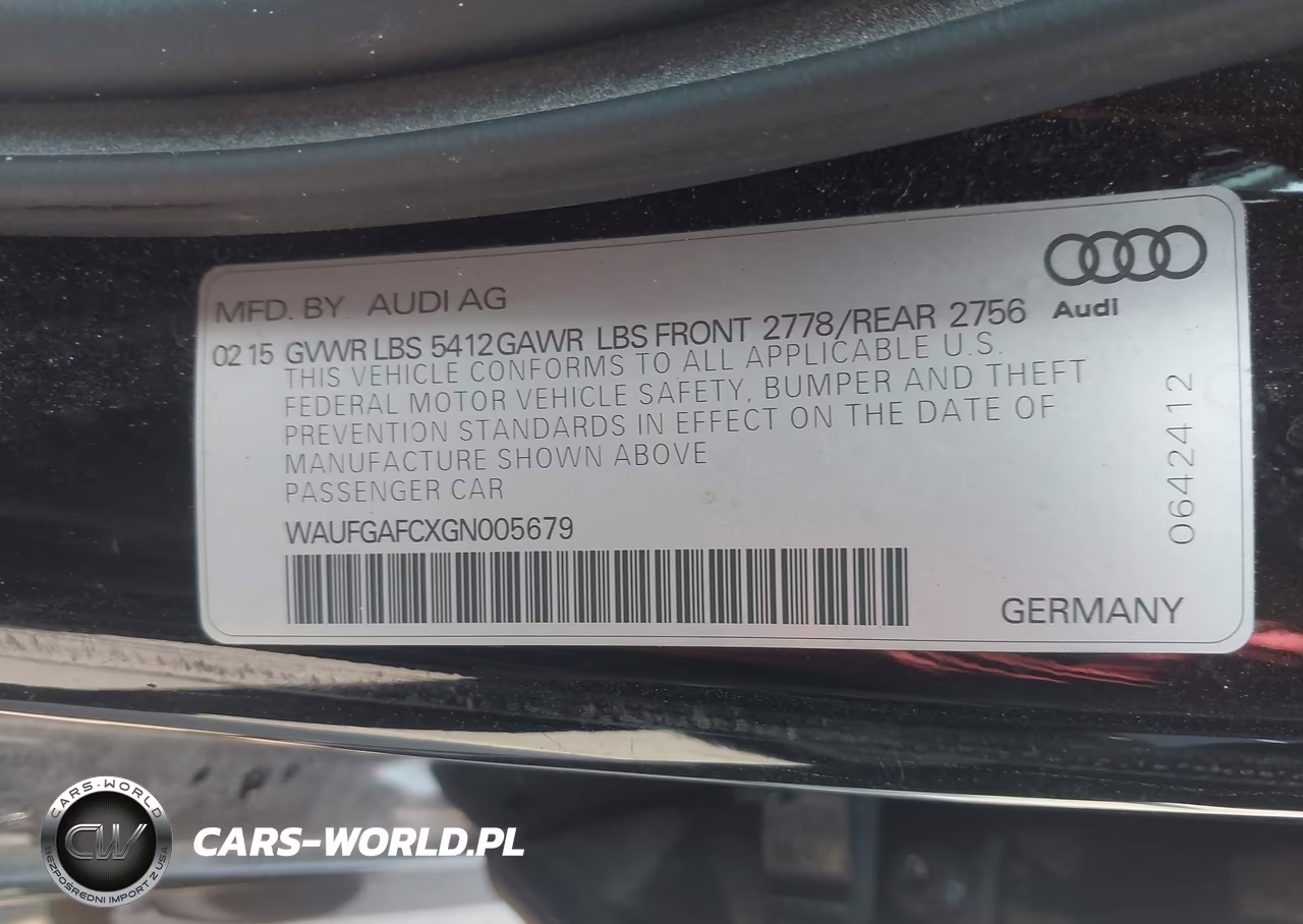2016 Audi A6 3.0T Premium Plus VIN:WAUFGAFCXGN005679 - 9