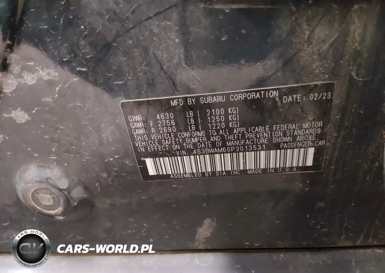 2023 Subaru Legacy Limited VIN:4S3BWAM60P3013531 - 9