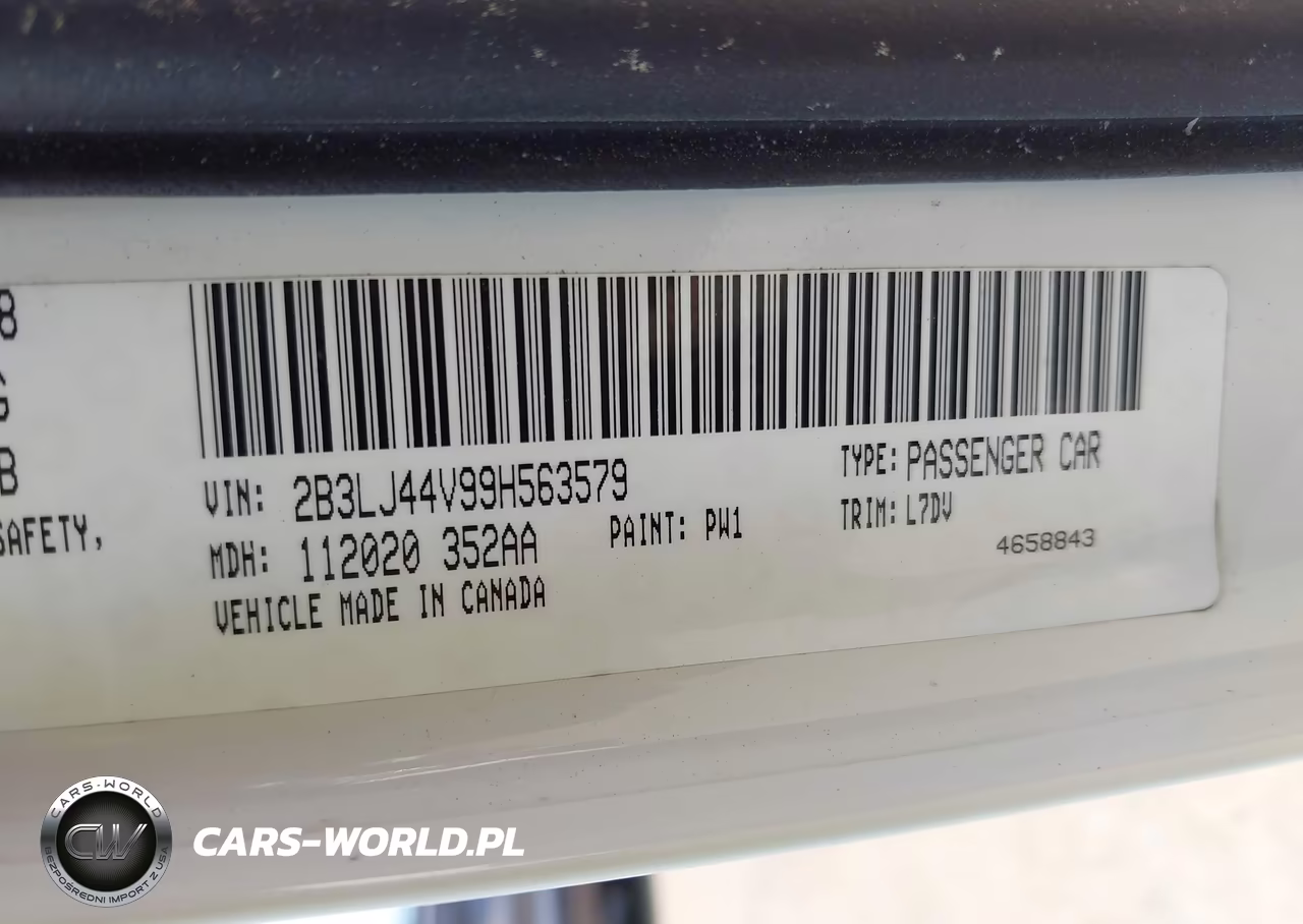 2009 Dodge Challenger Se VIN:2B3LJ44V99H563579 - 9