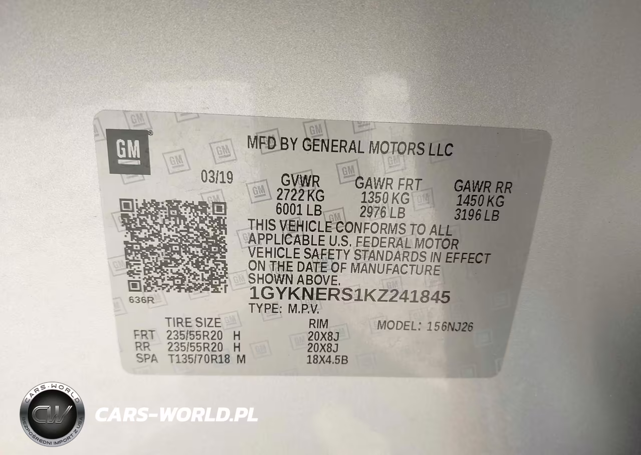 2019 Cadillac Xt5 Premium Luxury VIN:1GYKNERS1KZ241845 - 9