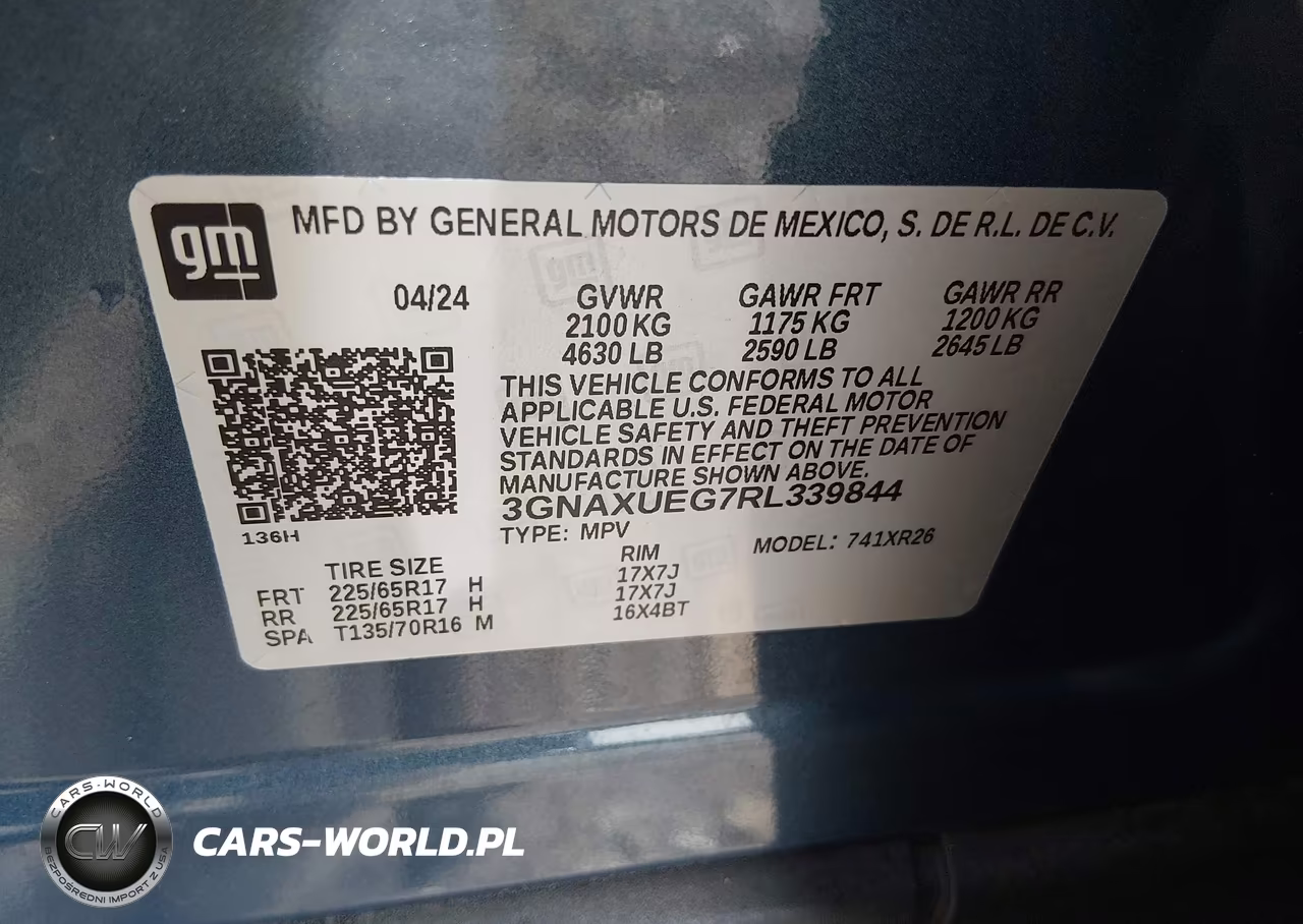 2024 Chevrolet Equinox Awd Lt VIN:3GNAXUEG7RL339844 - 9