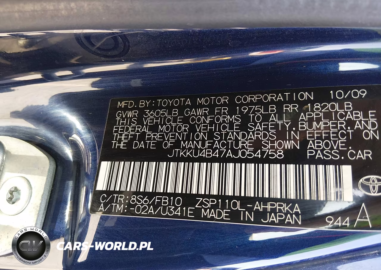 2010 Scion Xd VIN:JTKKU4B47AJ054758 - 9