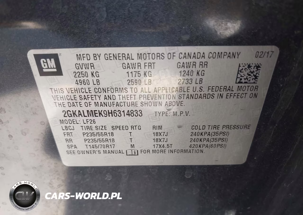 2017 GMC Terrain Sle-1 VIN:2GKALMEK9H6314833 - 9