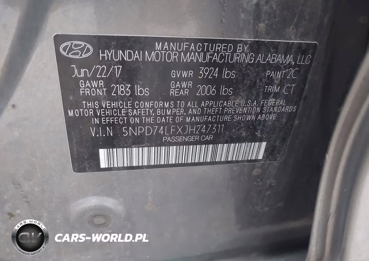 2018 Hyundai Elantra Se VIN:5NPD74LFXJH247311 - 9