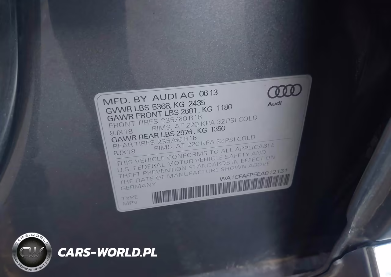 2014 Audi Q5 2.0T Premium VIN:WA1CFAFP5EA012131 - 9