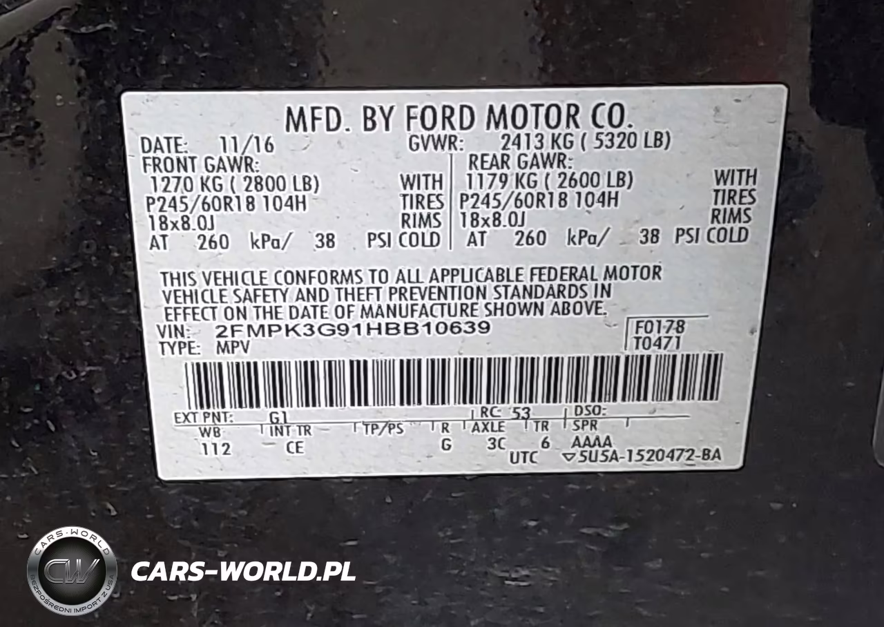 2017 Ford Edge Se VIN:2FMPK3G91HBB10639 - 9