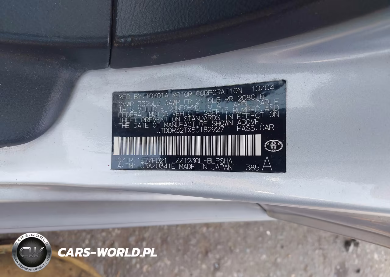 2005 Toyota Celica Gt VIN:JTDDR32TX50182927 - 9