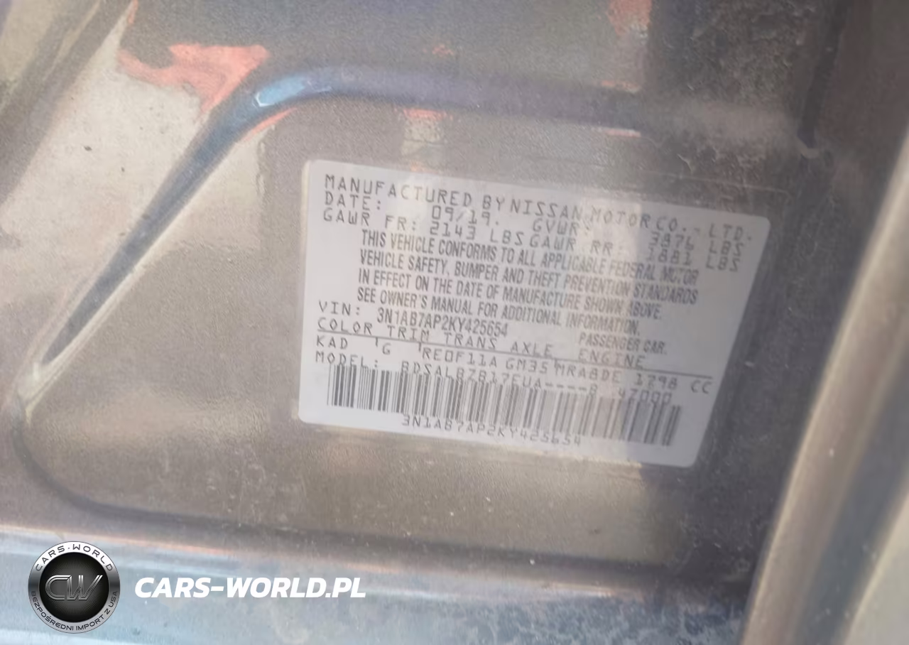2019 Nissan Sentra S VIN:3N1AB7AP2KY425654 - 9