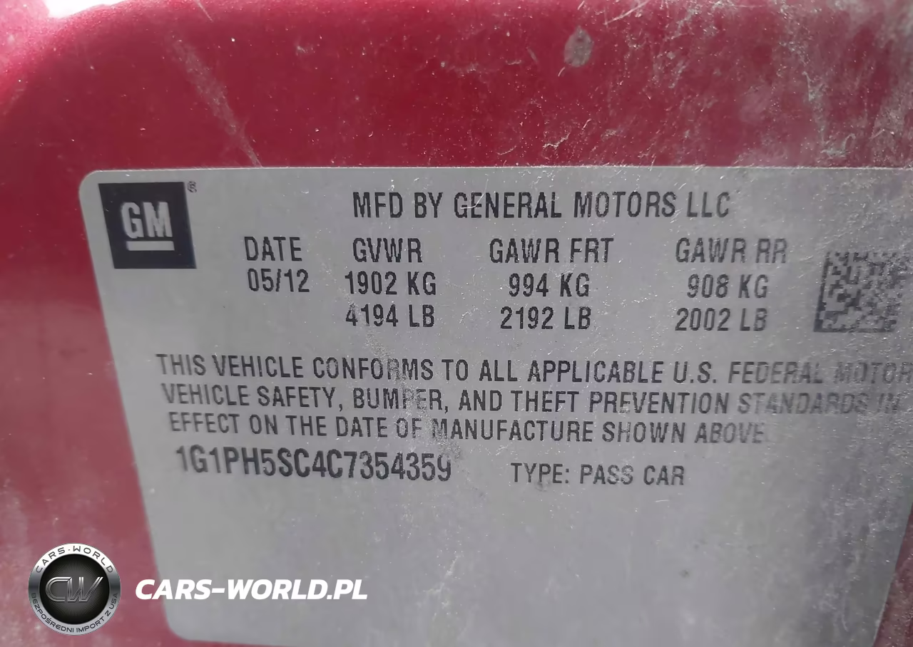 2012 Chevrolet Cruze Ltz VIN:1G1PH5SC4C7354359 - 9