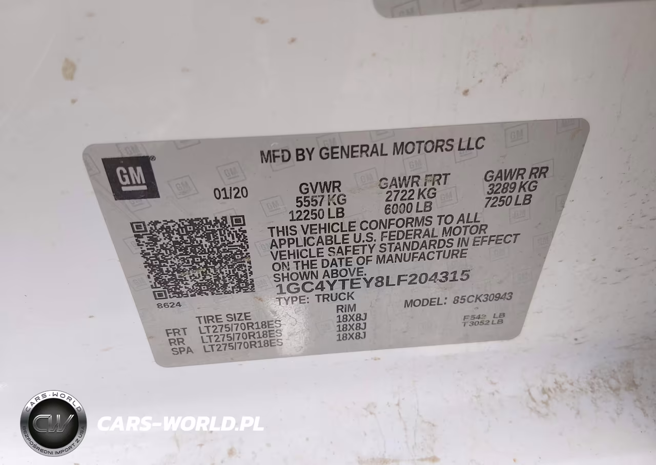 2020 Chevrolet Silverado 3500Hd 4Wd Long Bed Lt VIN:1GC4YTEY8LF204315 - 9