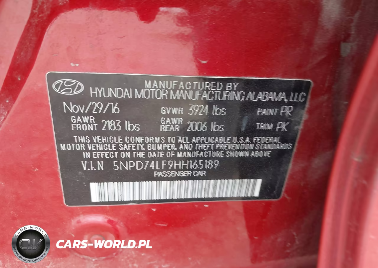 2017 Hyundai Elantra Se VIN:5NPD74LF9HH165189 - 9