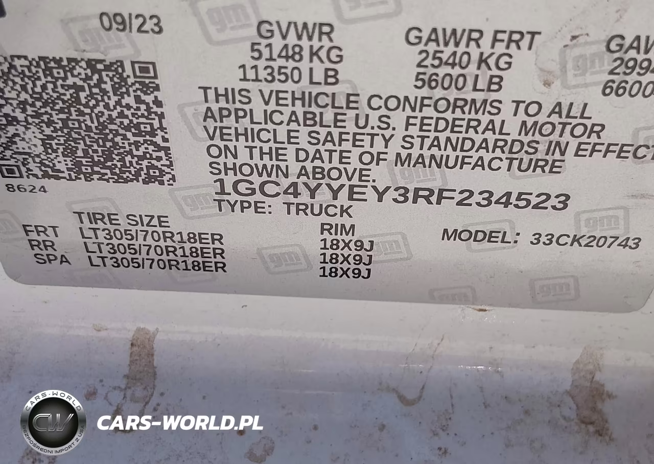 2024 Chevrolet Silverado 2500Hd 4Wd Standard Bed Zr2 VIN:1GC4YYEY3RF234523 - 9