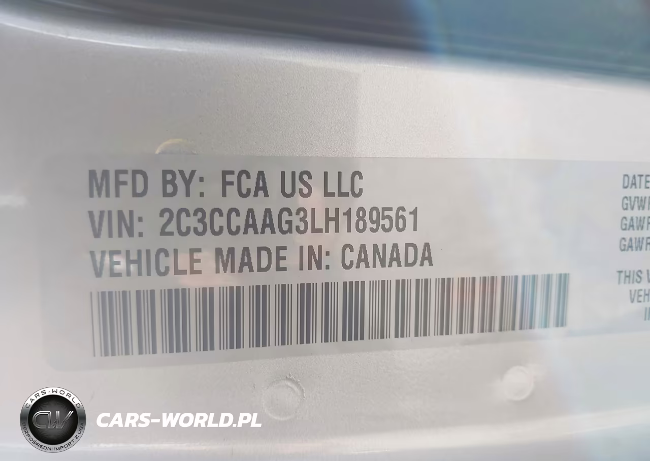 2020 Chrysler 300 Touring VIN:2C3CCAAG3LH189561 - 9