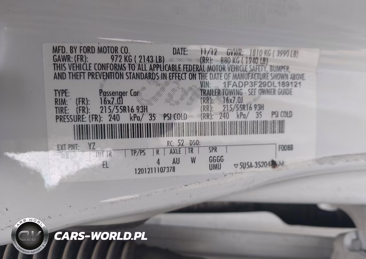 2013 Ford Focus Se VIN:1FADP3F29DL189121 - 9