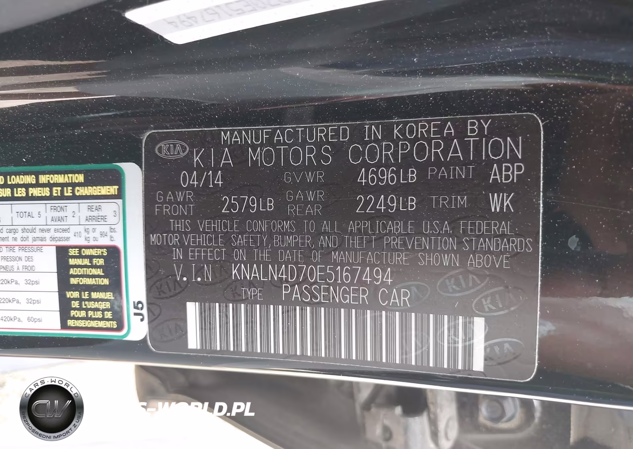2014 Kia Cadenza Premium VIN:KNALN4D70E5167494 - 9