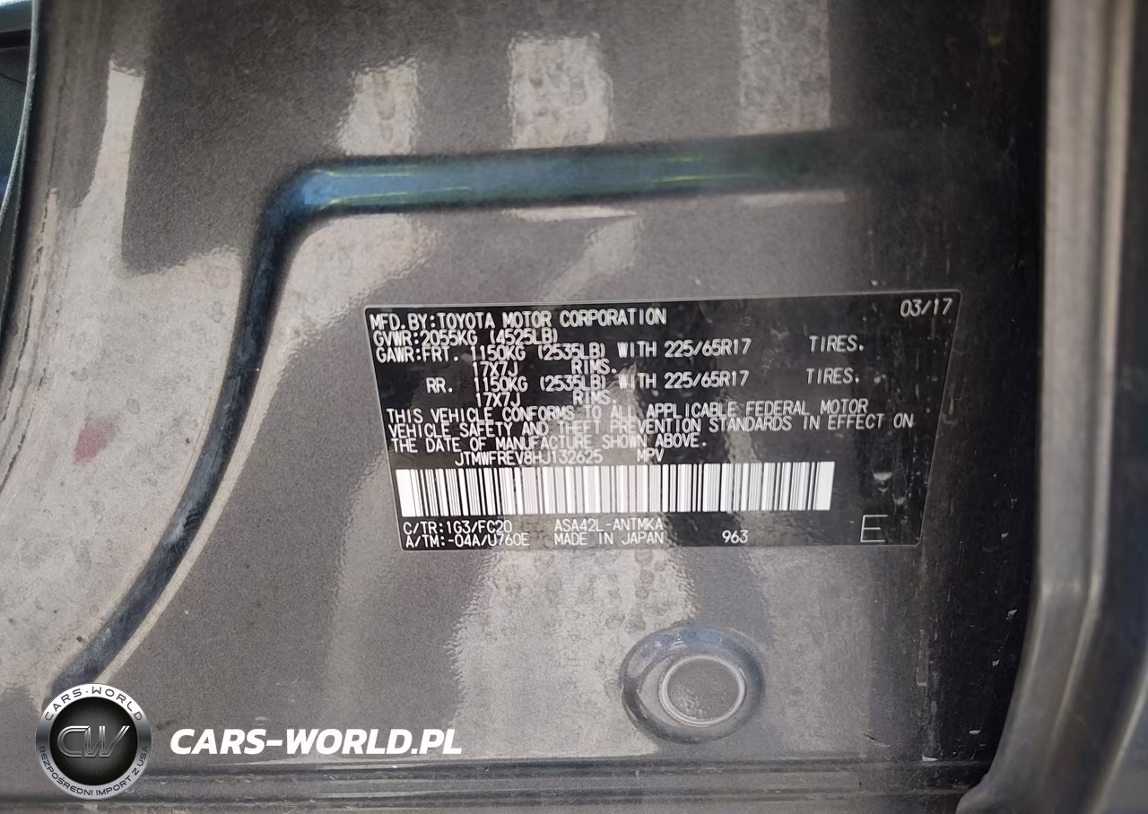 2017 Toyota Rav4 Xle VIN:JTMWFREV8HJ132625 - 9