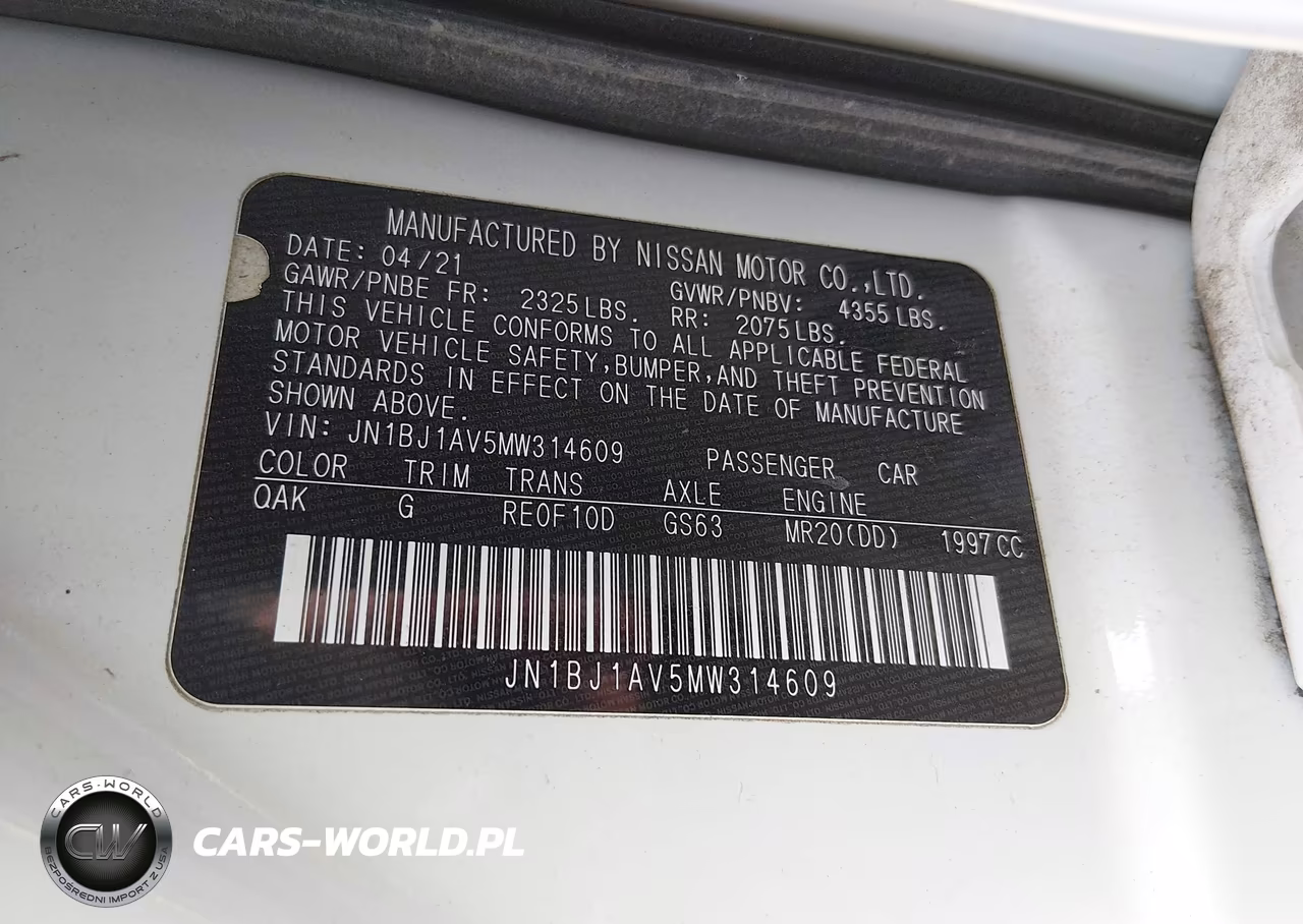 2021 Nissan Rogue Sport S Fwd Xtronic Cvt VIN:JN1BJ1AV5MW314609 - 9