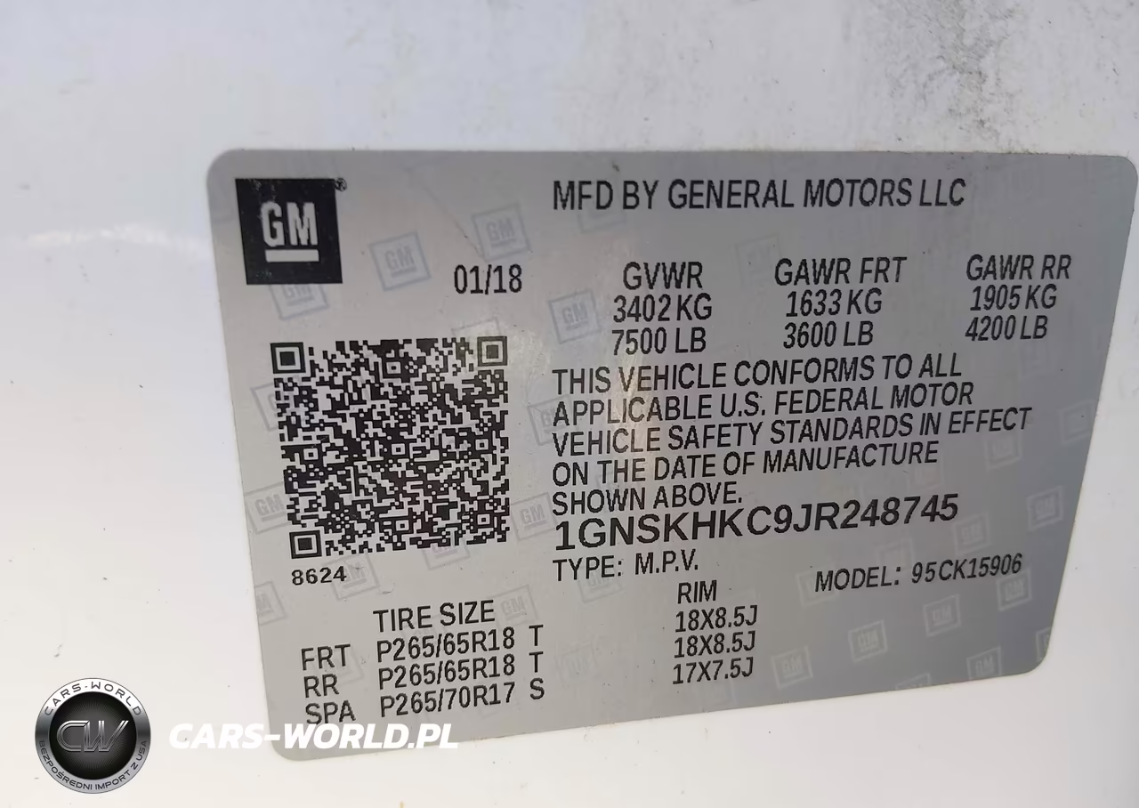 2018 Chevrolet Suburban Lt VIN:1GNSKHKC9JR248745 - 9