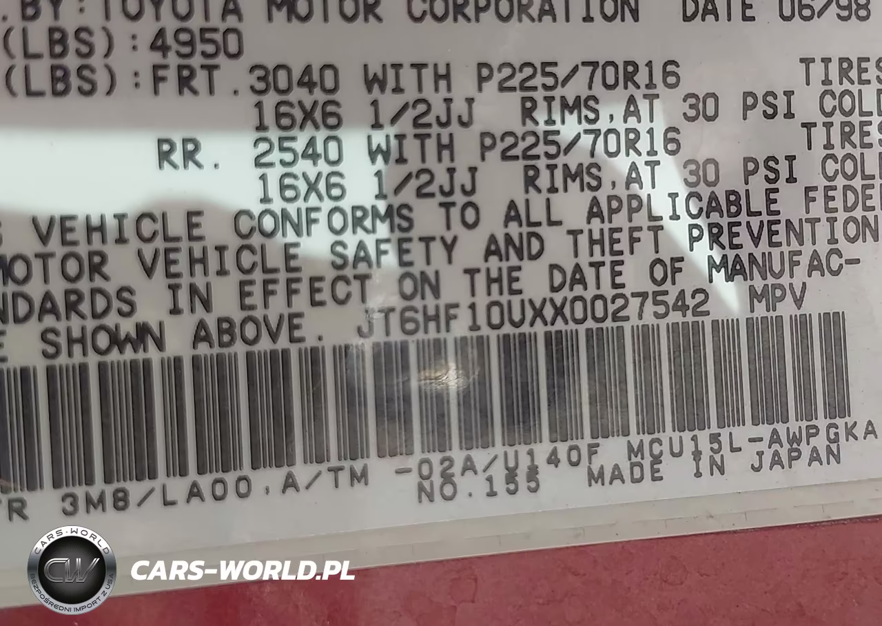 1999 Lexus Rx 300 VIN:JT6HF10UXX0027542 - 9