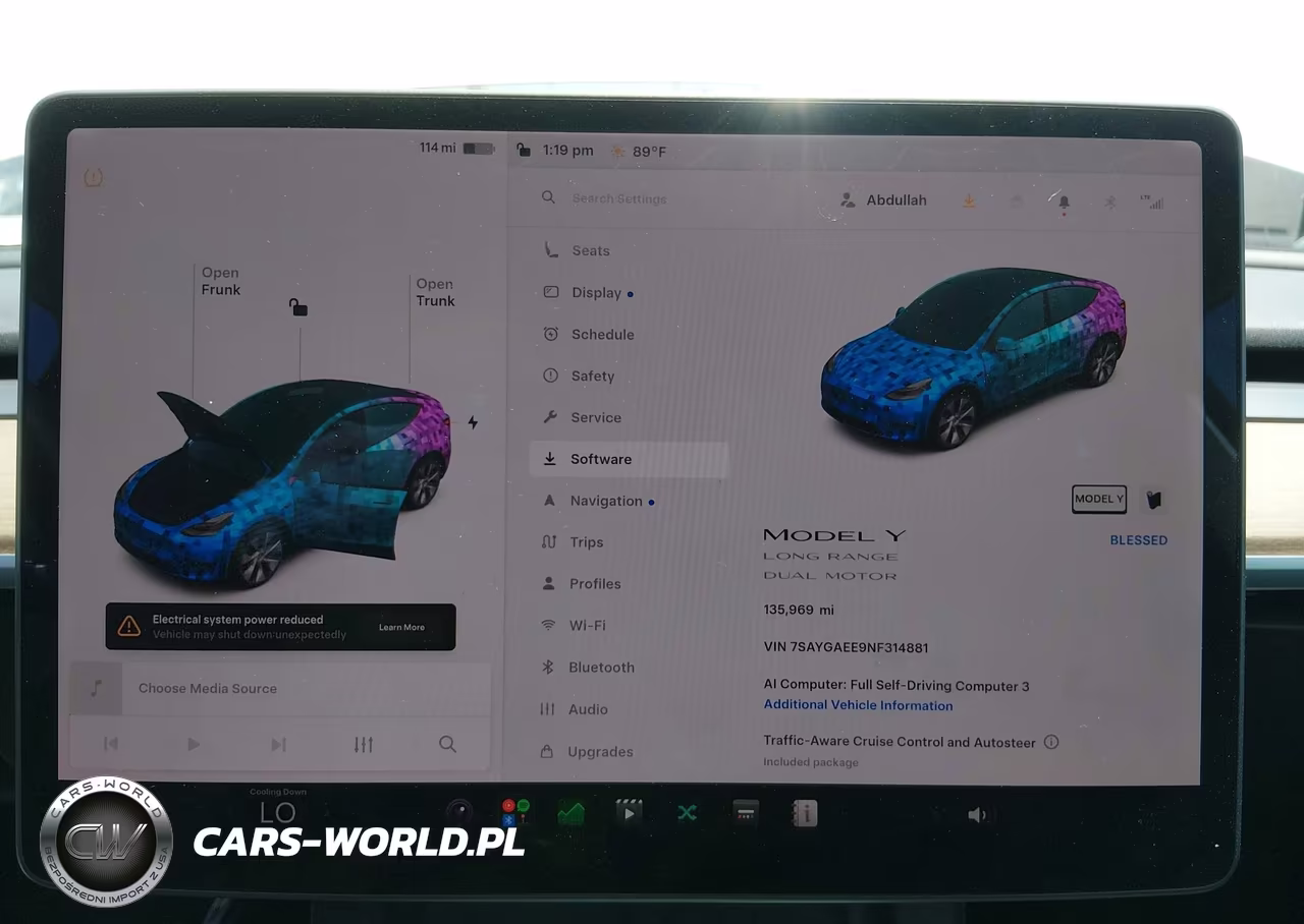 2022 Tesla Model Y Long Range Dual Motor All-Wheel Drive VIN:7SAYGAEE9NF314881 - 7