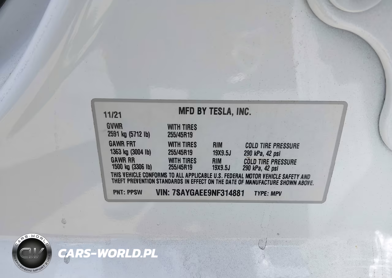 2022 Tesla Model Y Long Range Dual Motor All-Wheel Drive VIN:7SAYGAEE9NF314881 - 9