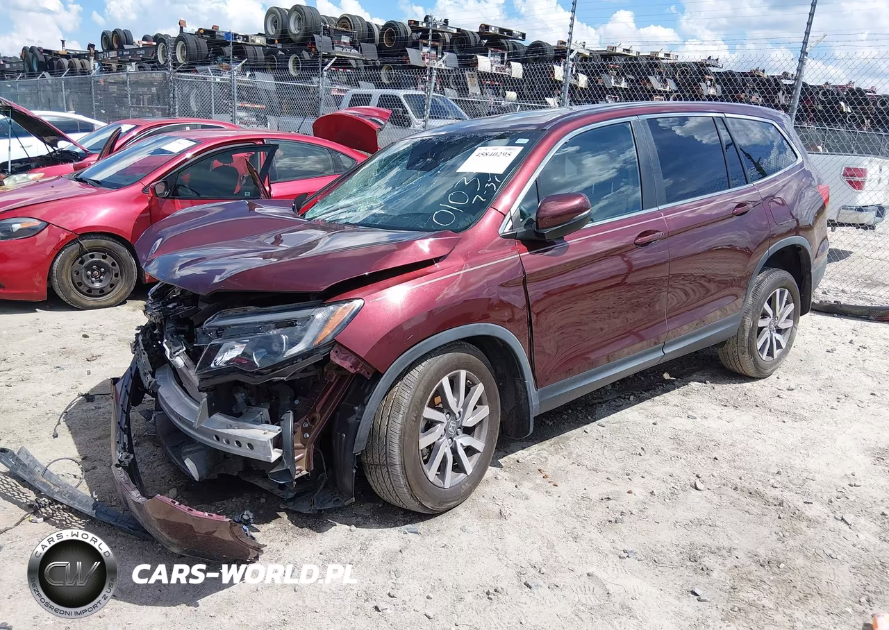 2019 Honda Pilot Ex-L VIN:5FNYF5H55KB010333 - 2