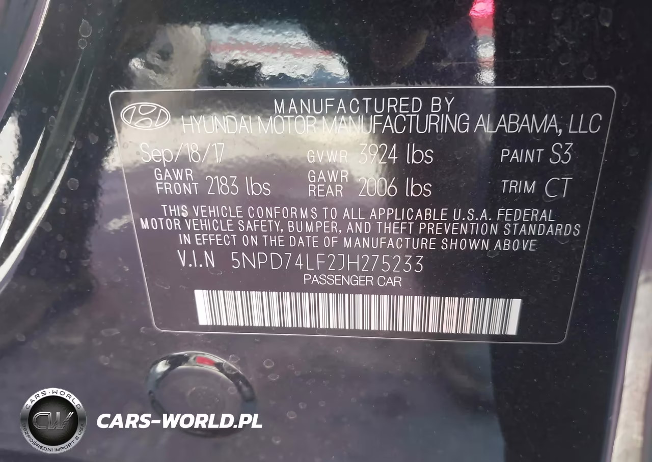 2018 Hyundai Elantra Se VIN:5NPD74LF2JH275233 - 9
