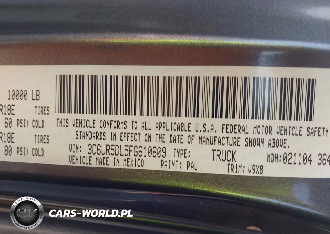 2015 Ram 2500 Slt VIN:3C6UR5DL5FG610609 - 9