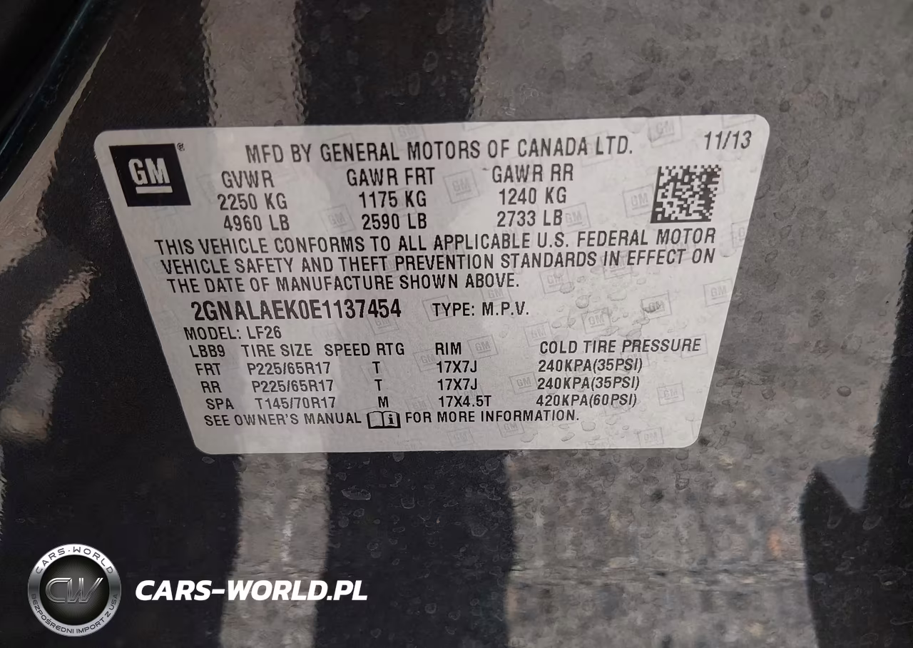 2014 Chevrolet Equinox Ls VIN:2GNALAEK0E1137454 - 9