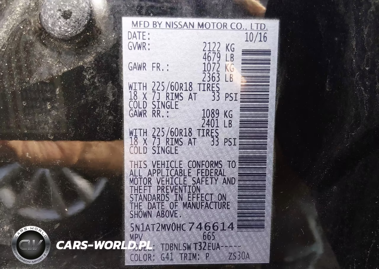 2017 Nissan Rogue Sl VIN:5N1AT2MV0HC746614 - 9