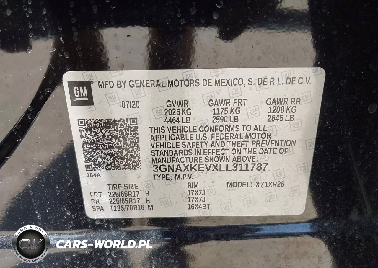 2020 Chevrolet Equinox Fwd Lt 1.5L Turbo VIN:3GNAXKEVXLL311787 - 9