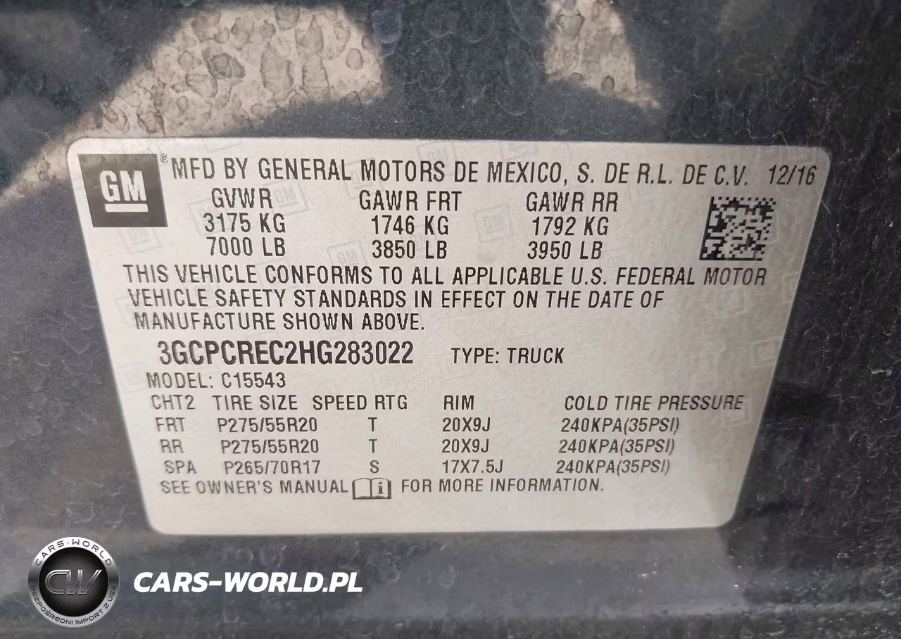 2017 Chevrolet Silverado 1500 Lt VIN:3GCPCREC2HG283022 - 9